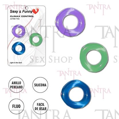 Kit de 3 anillos para retrasar la eyaculacion